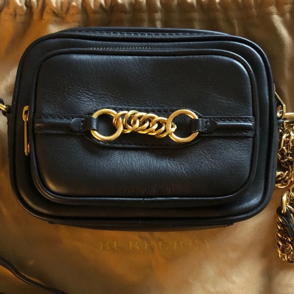 Authentic Burberry Chain Link Camera Crossbody - image 2